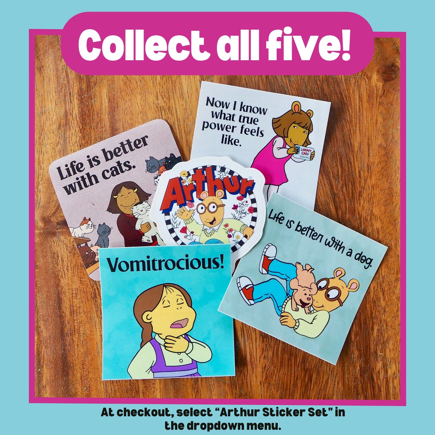 Arthur the Aardvark Sticker