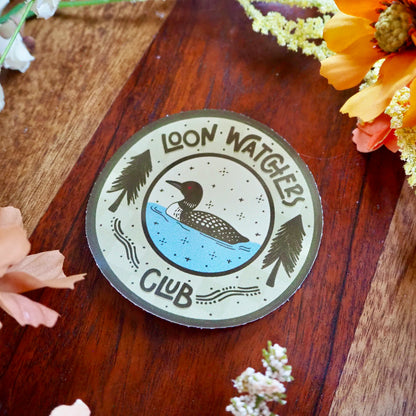 Loon Watchers Club Sticker