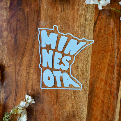 Minnesota State Outline Vinyl Decal