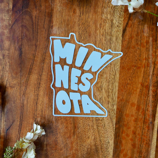 Minnesota State Outline Vinyl Decal