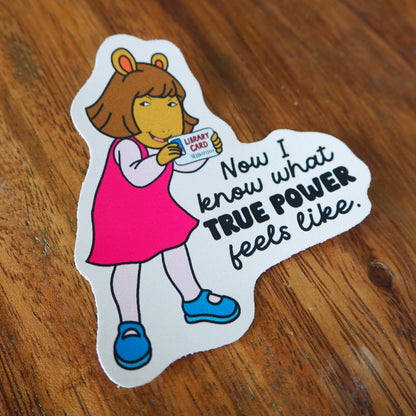 D.W. True Power Sticker