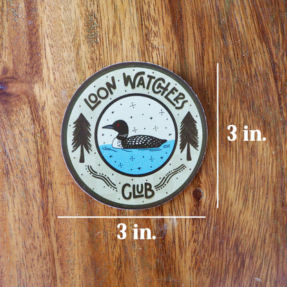 Loon Watchers Club Sticker