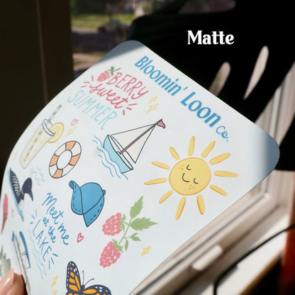 Meet Me At The Lake Sticker Sheet