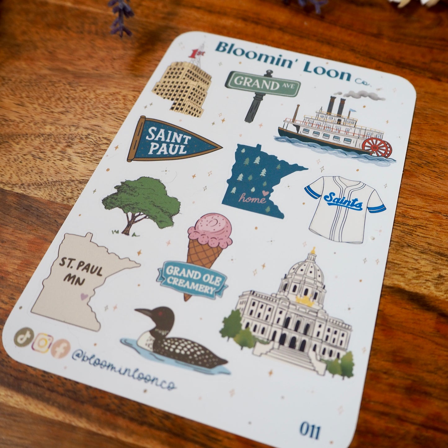 Hello From St. Paul, Minnesota Sticker Sheet