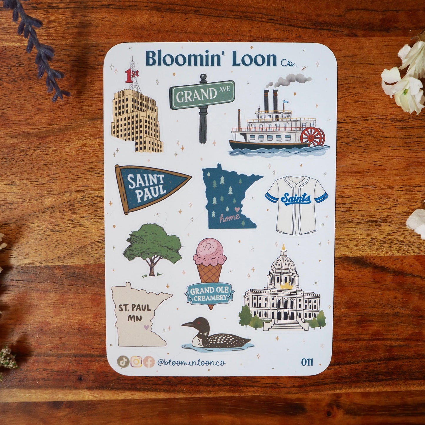 Hello From St. Paul, Minnesota Sticker Sheet