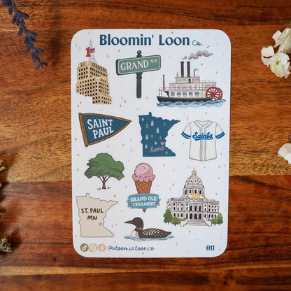 Hello From St. Paul, Minnesota Sticker Sheet