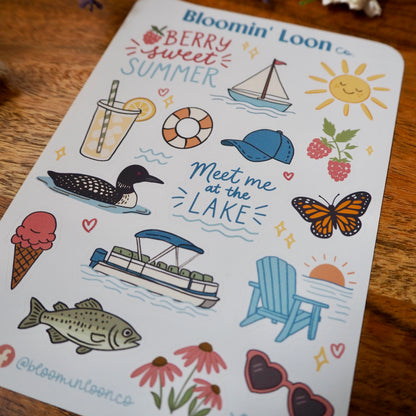 Meet Me At The Lake Sticker Sheet
