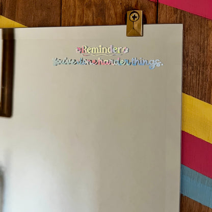 Reminder: You've Done Harder Things Daily Affirmation Decal