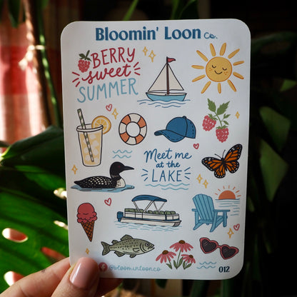 Meet Me At The Lake Sticker Sheet
