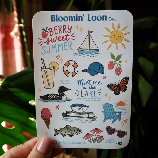 Meet Me At The Lake Sticker Sheet