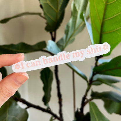 I Can Handle My Shit Vinyl Mirror Decal