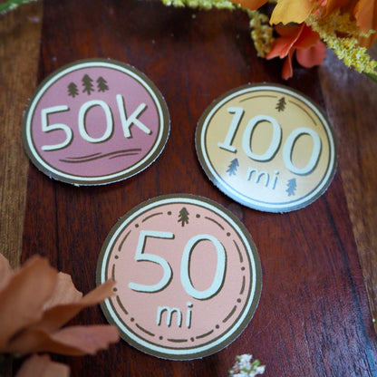 Trail Run Distance Stickers