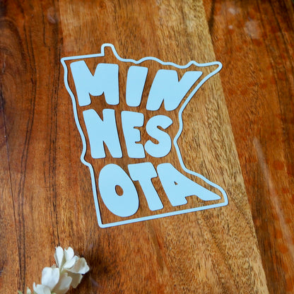 Minnesota State Outline Vinyl Decal