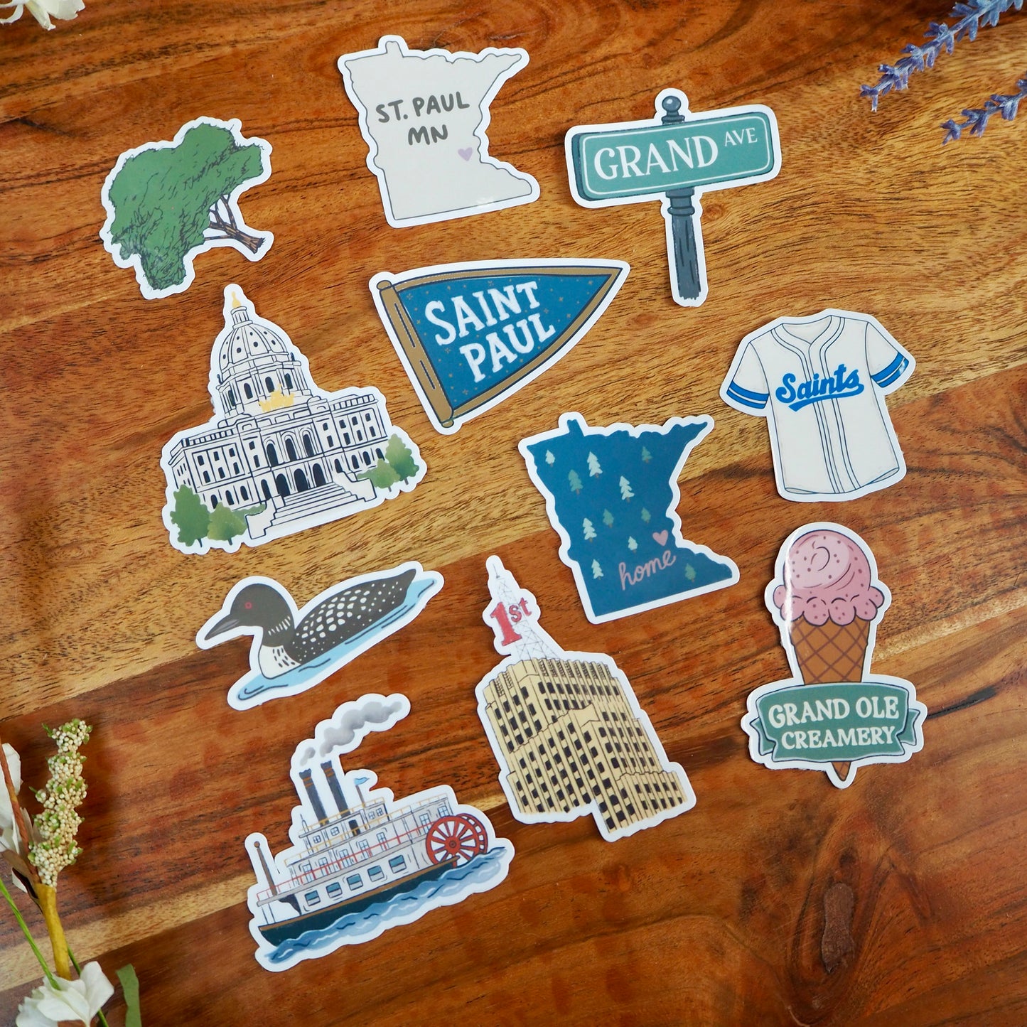 Hello From St. Paul, Minnesota Sticker Pack