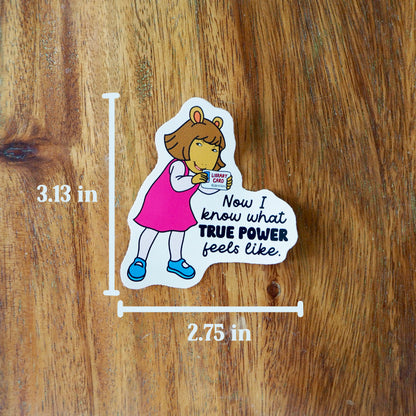 D.W. True Power Sticker