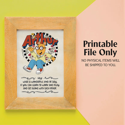 Arthur The Aardvark Digital Print