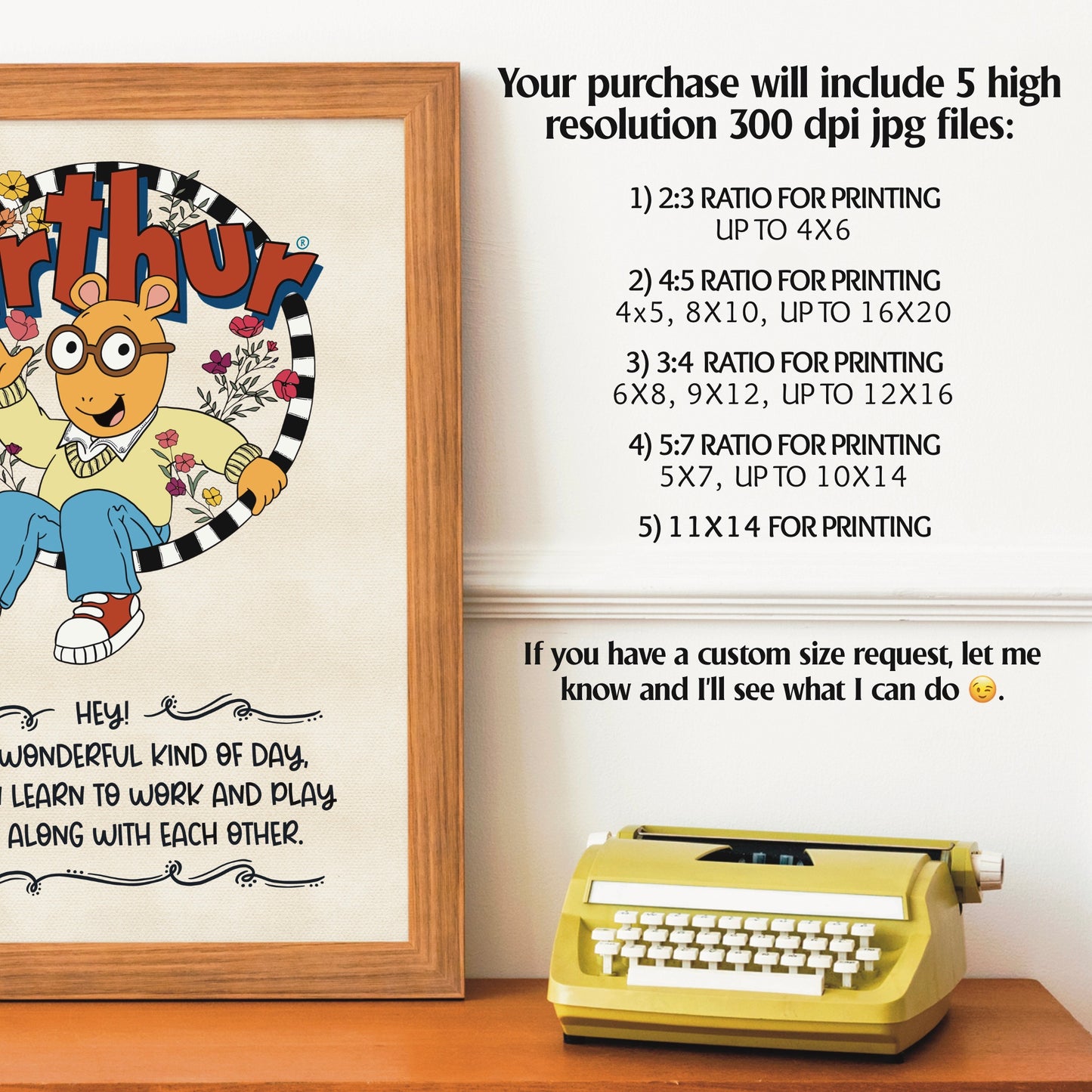 Arthur The Aardvark Digital Print