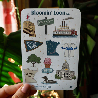 Hello From St. Paul, Minnesota Sticker Sheet