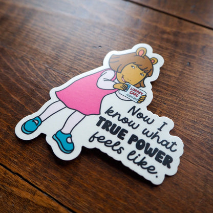 D.W. True Power Sticker