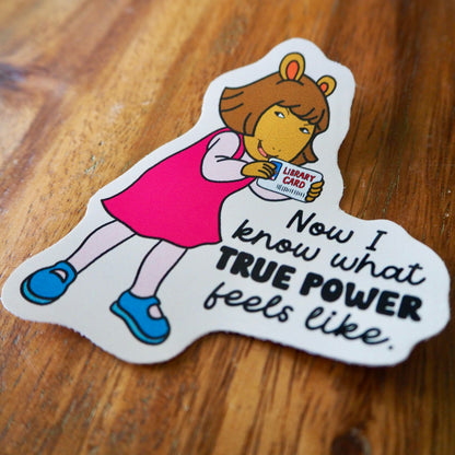 D.W. True Power Sticker