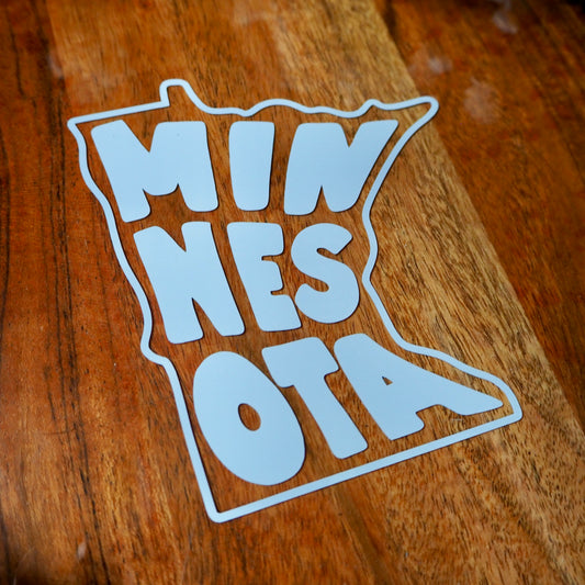 Minnesota State Outline Vinyl Decal