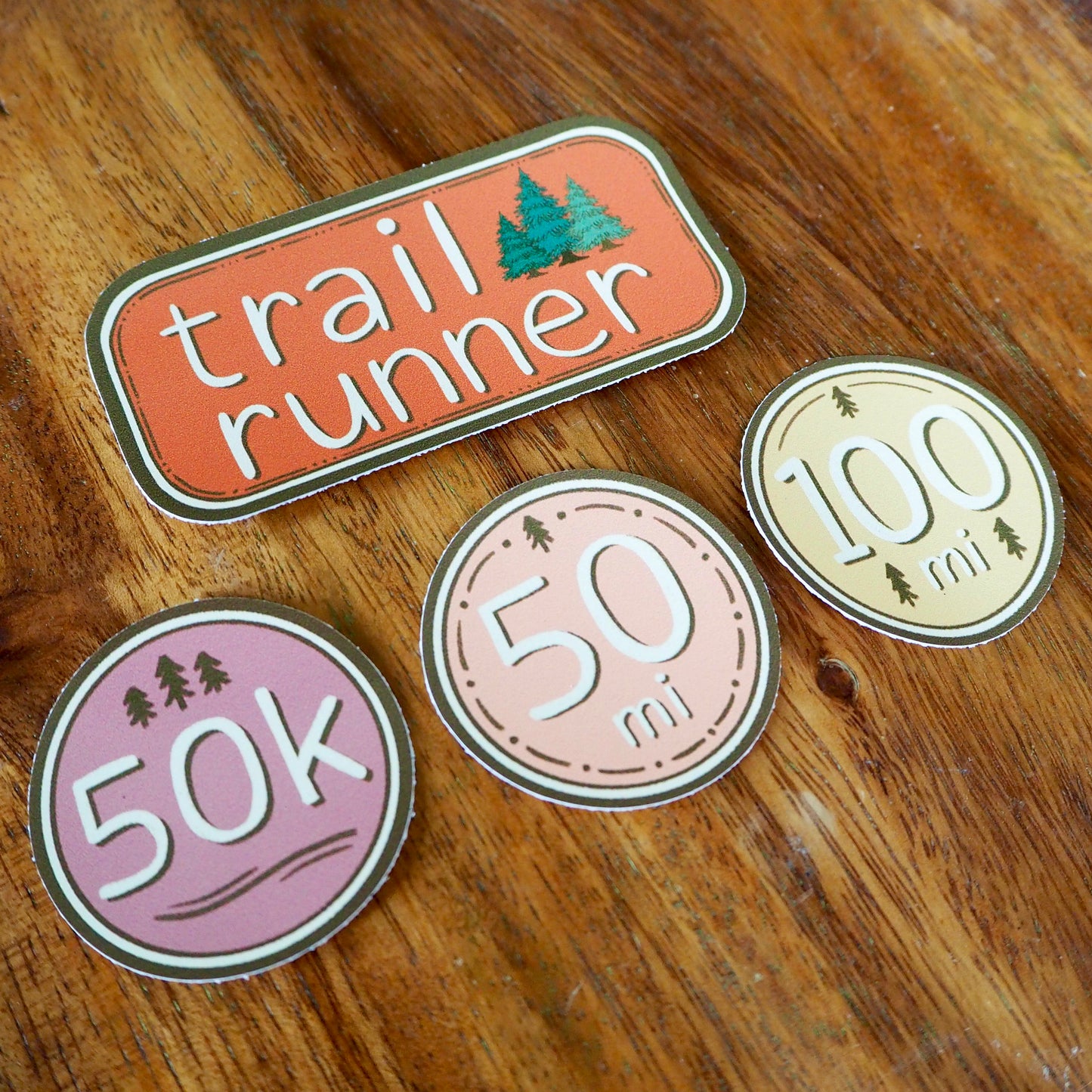 Trail Runner Pine Tree Sticker