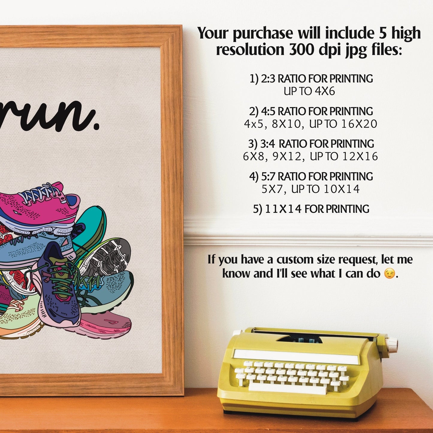 I Run Digital Art Print