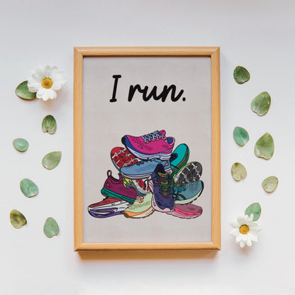 I Run Digital Art Print