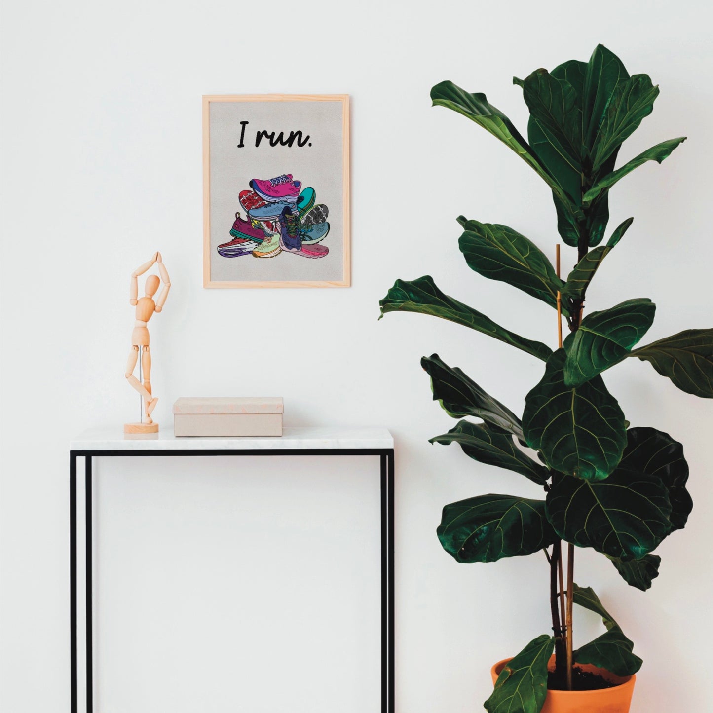 I Run Digital Art Print