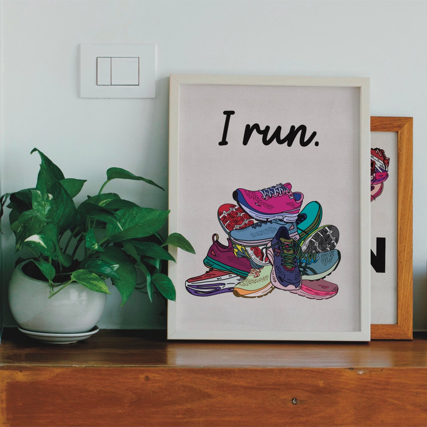 I Run Digital Art Print