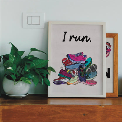 I Run Digital Art Print