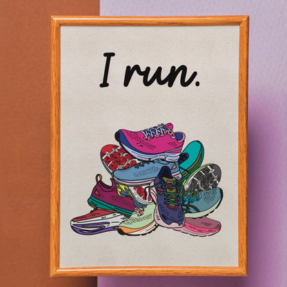 I Run Digital Art Print