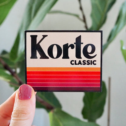 Korte/Korteloppet Cross Country Ski Vinyl Sticker