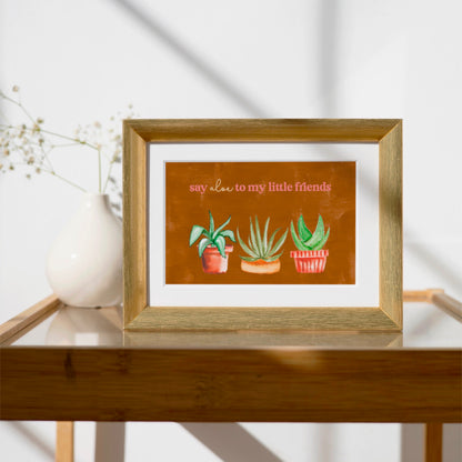 Say Aloe To My Little Friends Digital Art Printable