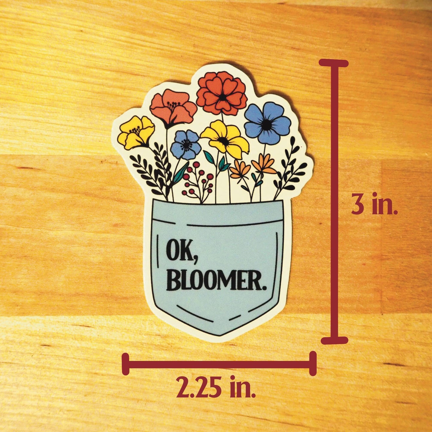 OK, Bloomer Vinyl Sticker