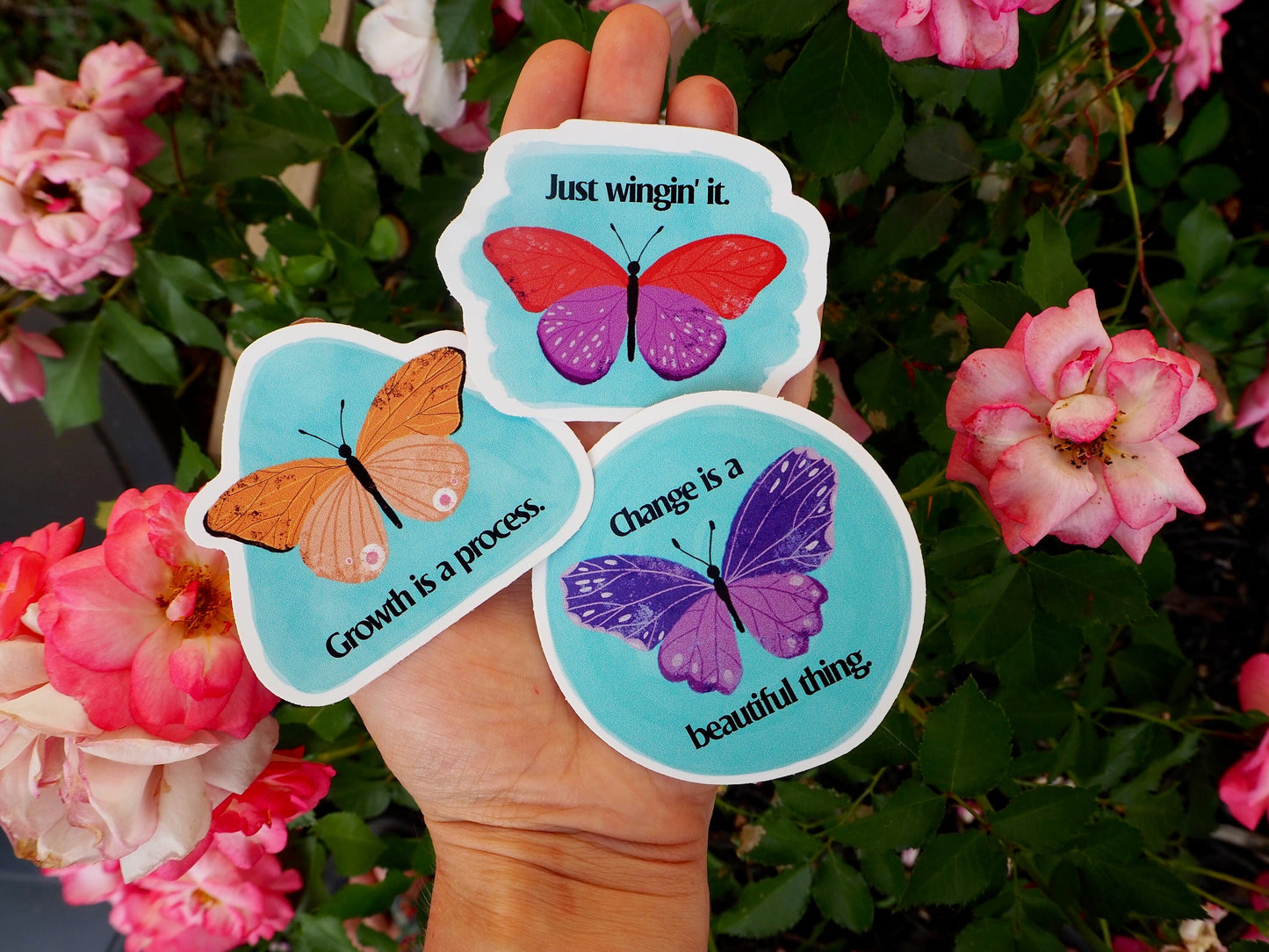 Change Is A Beautiful Thing Butterfly Sticker Set