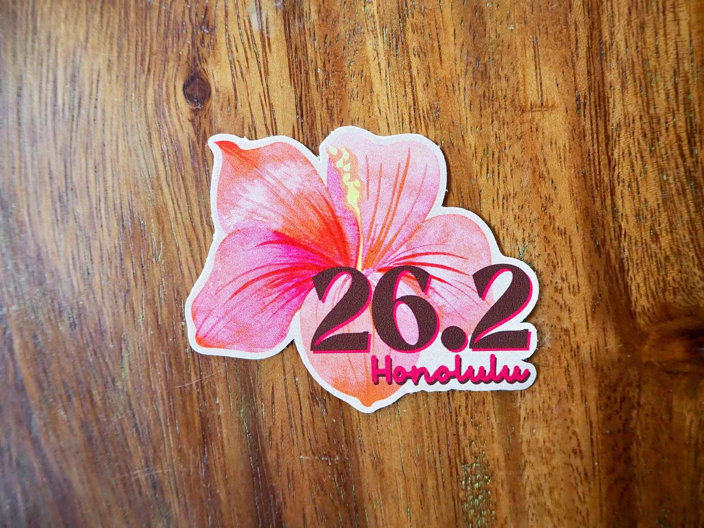 Honolulu Hibiscus Marathon 26.2 Sticker