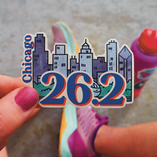 Chicago 26.2 Skyline Sticker