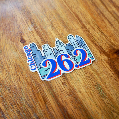 Chicago 26.2 Skyline Sticker