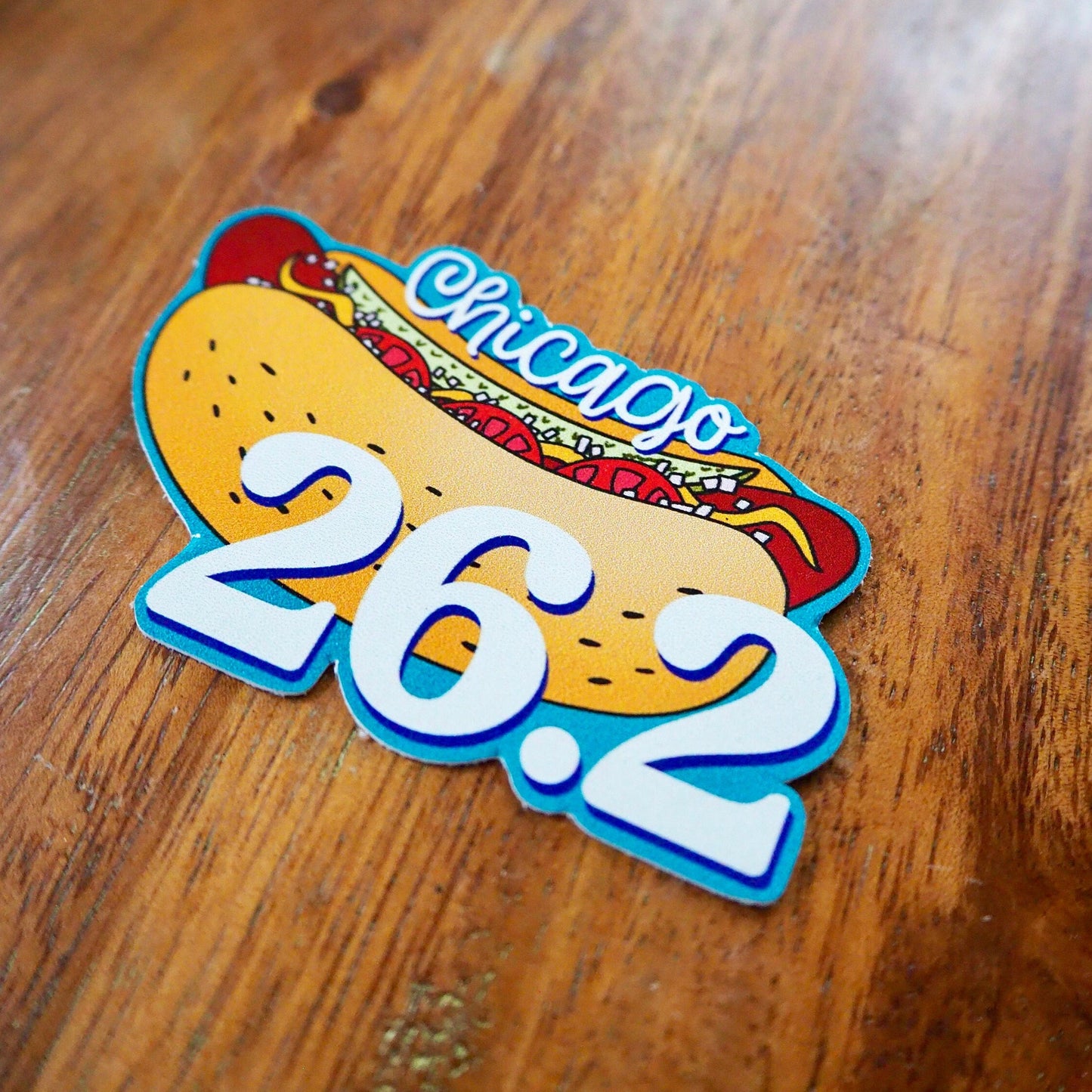 Chicago 26.2 Hot Dog Sticker