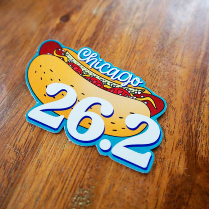 Chicago 26.2 Hot Dog Sticker