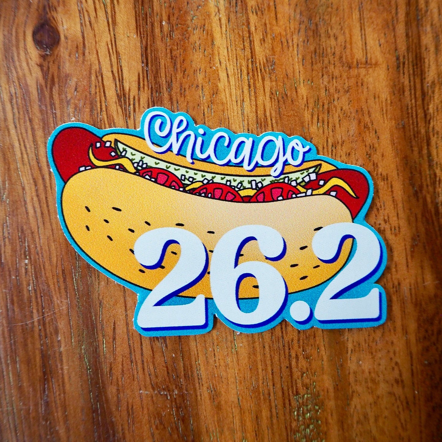 Chicago 26.2 Hot Dog Sticker
