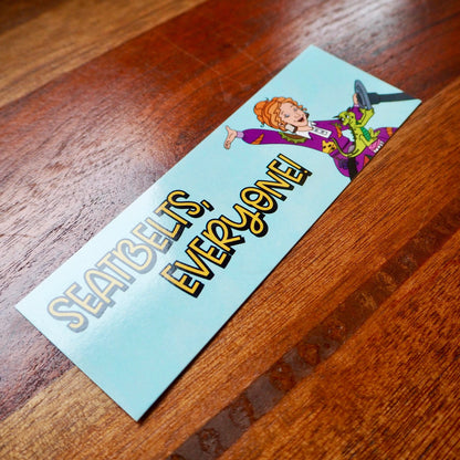 Seatbelts, Everyone! Magic School Bus Bookmark