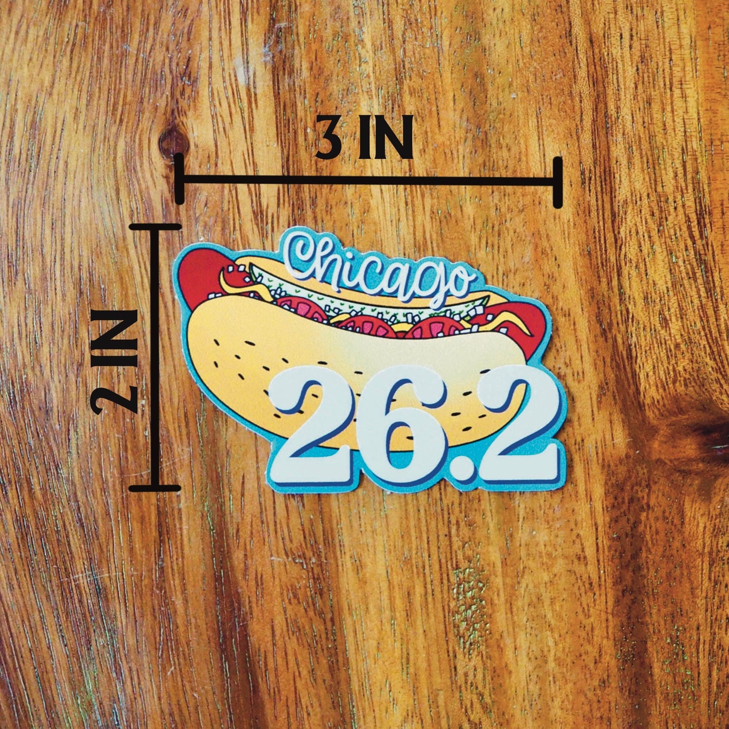Chicago 26.2 Hot Dog Sticker
