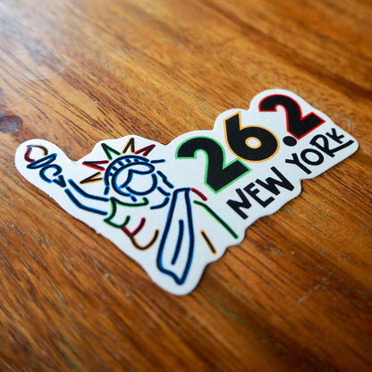 New York Marathon 26.2 Sticker