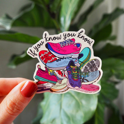 IYKYK Running Shoe Pile Sticker