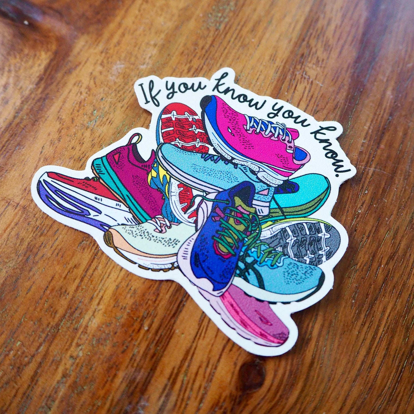 IYKYK Running Shoe Pile Sticker