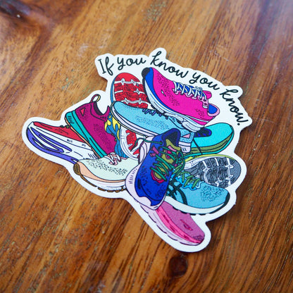 IYKYK Running Shoe Pile Sticker