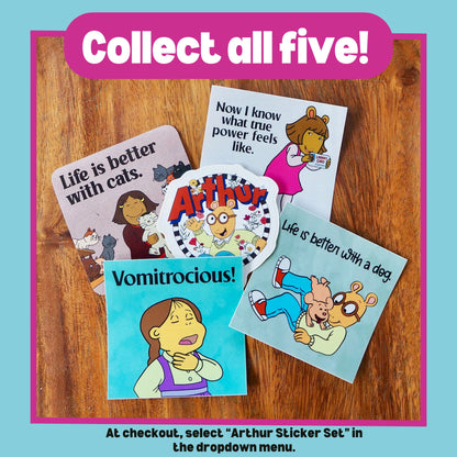 Arthur the Aardvark Sticker