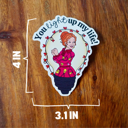 Ms. Frizzle You Light Up My Life Sticker